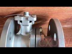 Ηλεκτρικός υψηλός πλήρης λιμένας ενεργοποιητών διπλές άκρες φλαντζών βαλβίδων σφαιρών δύο κομματιών