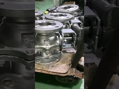 SS316 2PC Βαλβίδα Σφαιρική Πλήρους Διόδου Πνευματικής Ενεργοποίησης Q641F JIS10K 50A