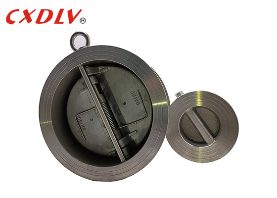 H77X-150LB γκοφρετών διπλό πιάτων αντεπιστροφής βαλβίδων μέταλλο DIN PN16 καθισμάτων EPDM ανοξείδωτου μαλακό