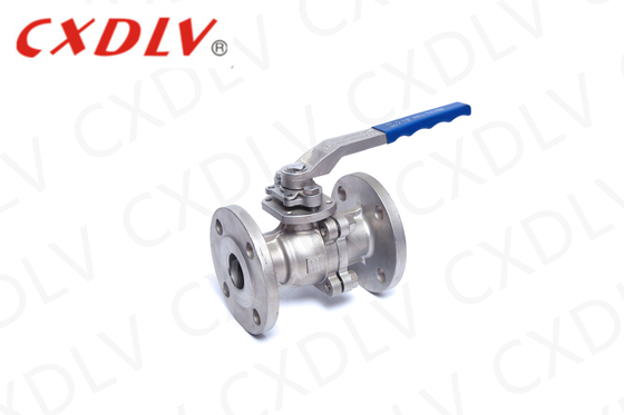 1/2"-8" χαμηλή πλατφόρμα DIN Standard Flange πλωτή βαλβίδα μπάλα με λαβή Ss304 / 316 για το νερό πετρέλαιο αέριο μέσο