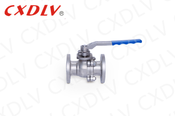 1/2"-8" χαμηλή πλατφόρμα DIN Standard Flange πλωτή βαλβίδα μπάλα με λαβή Ss304 / 316 για το νερό πετρέλαιο αέριο μέσο