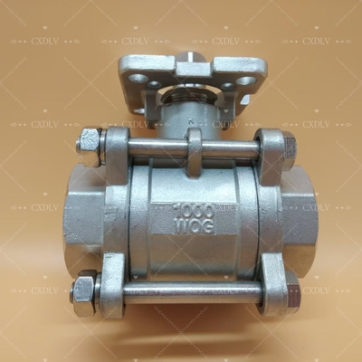 Ηλεκτρική/πνευματική βαλβίδα σφαιρικής ανοξείδωτης χάλυβας με σπείρωμα - σύνδεση NPT, δίπλευρη βαλβίδα σφαιρής