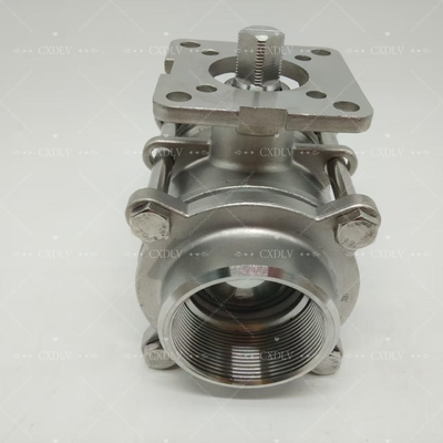 Ηλεκτρική/πνευματική βαλβίδα σφαιρικής ανοξείδωτης χάλυβας με σπείρωμα - σύνδεση NPT, δίπλευρη βαλβίδα σφαιρής