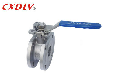 Υψηλή γκοφρέτα πλατφορμών CF8 SS304 DN50 Ιταλία Drive βαλβίδων σφαιρών 1 κομματιού από τους ενεργοποιητές