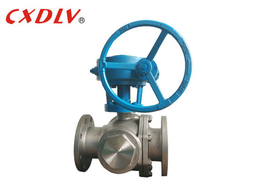 Βαλβίδα σφαιρών τρόπων λειτουργίας SS 150LB 3 εργαλείων λιμένων καθισμάτων Τ PTFE