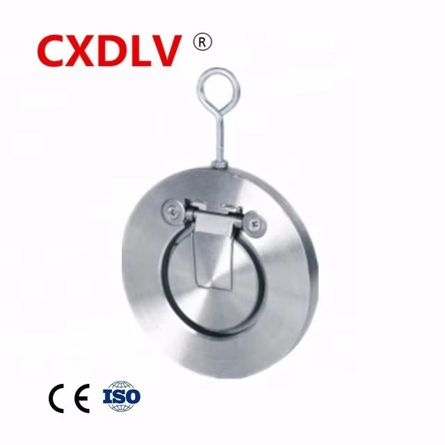 CF8M Flap Check Valve Factory Direct Sale of High Quality Stainless Steel Silver OEM Standard Double Plate Check Valve Γενική