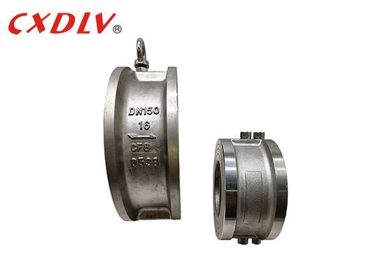 H77X-150LB γκοφρετών διπλό πιάτων αντεπιστροφής βαλβίδων μέταλλο DIN PN16 καθισμάτων EPDM ανοξείδωτου μαλακό