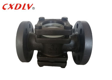 PTFE Glasket RF που βάζεται φλάντζα γυαλί τελειώνει το ευθύ θέας γυαλιού υψηλό WCB Pyrex
