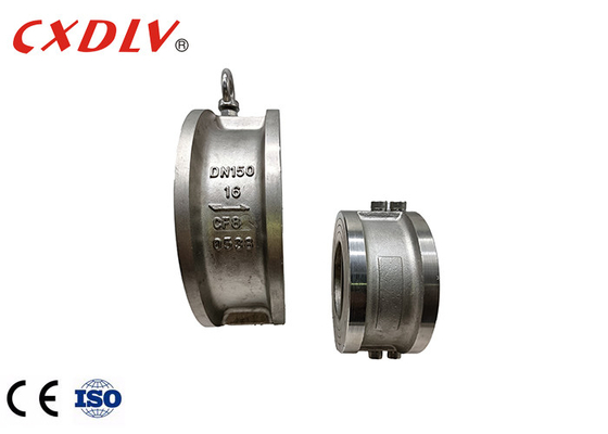 Επιστροφής CF8 σώμα DN600 βαλβίδων αντεπιστροφής γκοφρετών πιάτων DIN3202 PN16 διπλό μη